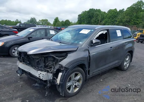 2015 Toyota Highlander Hybrid Limited Platinum V6 from USA, damaged, VIN 5TDDCRFH5FS008675